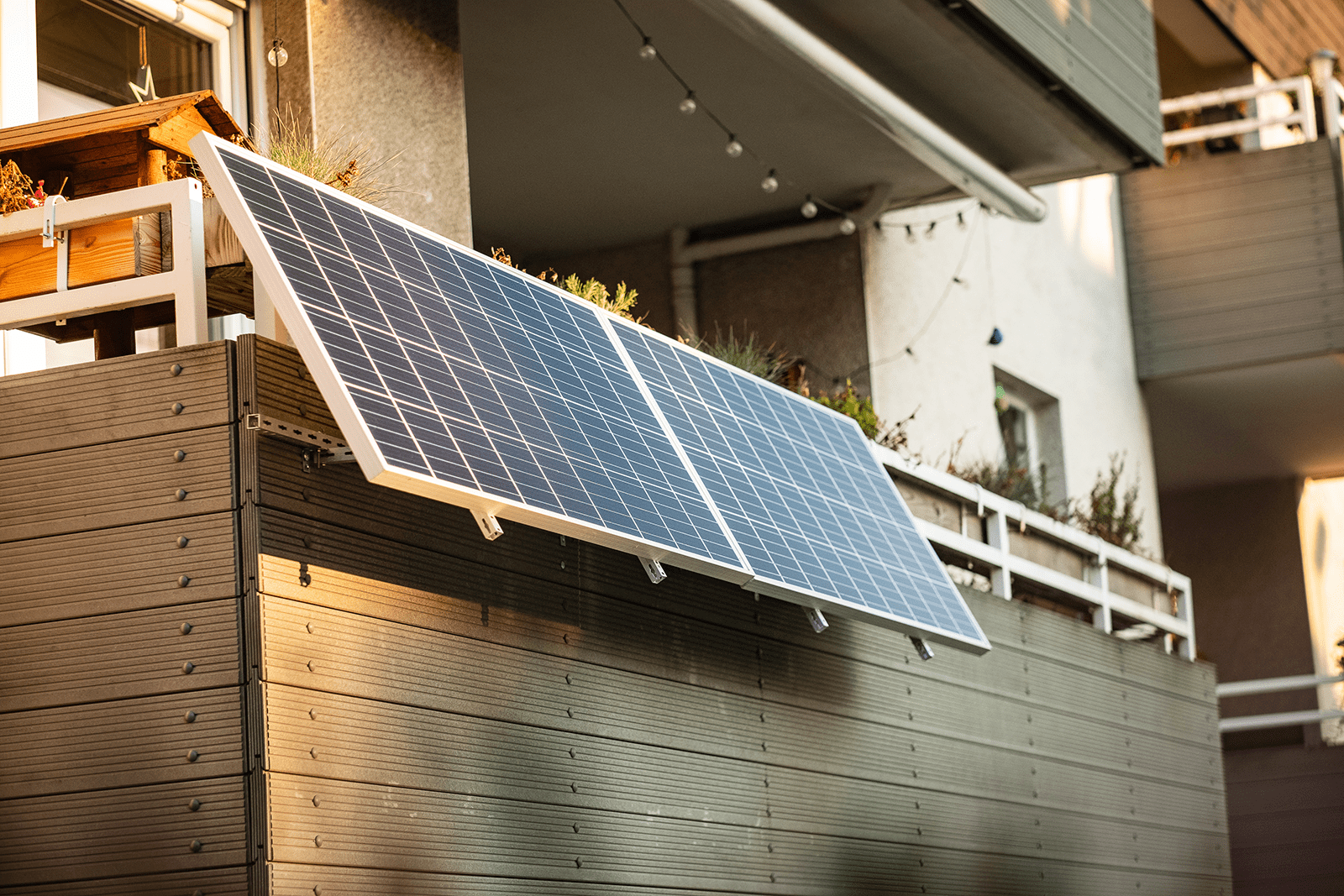 Panneau solaire photovoltaïque plug and play